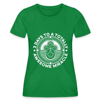 Christ Christentum - Frauen Funktions-T-Shirt - Kelly Green - Vorne - AI Model Female 172 dark (172cm)