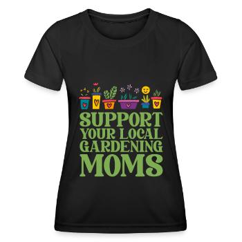 Hobby Jardinier Jardin Mère Horticulture Maman - T-shirt sport Femme - noir - Devant - AI Model Female 172 light (172cm)