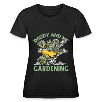 Hobbygärtner Garten Vati Gärtnerischer Vater - Frauen Funktions-T-Shirt - Schwarz - Vorne - AI Model Female 172 light (172cm)