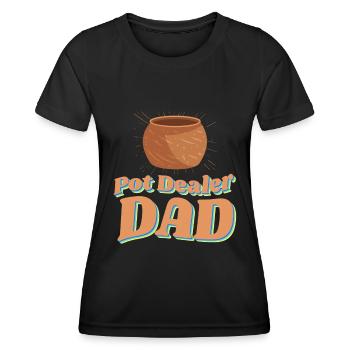 Hobbygärtner Garten Blumentopf - Frauen Funktions-T-Shirt - Schwarz - Vorne - AI Model Female 172 light (172cm)