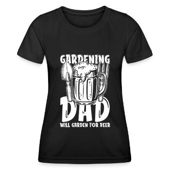 Hobbygärtner Garten Bier Gärtnerischer Vater - Frauen Funktions-T-Shirt - Schwarz - Vorne - AI Model Female 172 light (172cm)
