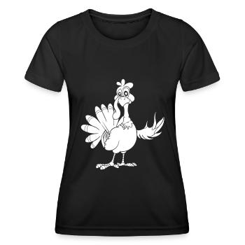 Action de grâce - T-shirt sport Femme - noir - Devant - AI Model Female 172 light (172cm)
