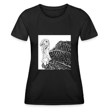 Thanksgiving Poster - Frauen Funktions-T-Shirt - Schwarz - Vorne - AI Model Female 172 light (172cm)