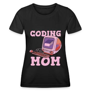 Developer Coder Programmer Mother - Women's Functional T-Shirt - black - Front - AI Model Female 172 light (172cm)