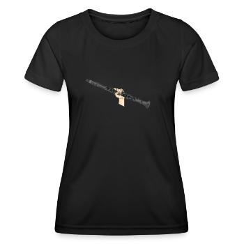 Clarinet marching band clarinet - Women's Functional T-Shirt - black - Front - AI Model Female 172 light (172cm)
