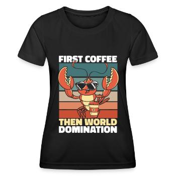 Hummer Lobster - Frauen Funktions-T-Shirt - Schwarz - Vorne - AI Model Female 172 light (172cm)