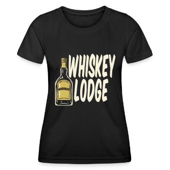 Whisky Whiskey Funny - T-shirt sport Femme - noir - Devant - AI Model Female 172 light (172cm)