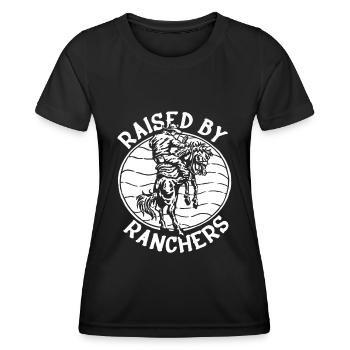 Rodeo Cowboy Rancher Ranch Cowboy - Women's Functional T-Shirt - black - Front - AI Model Female 172 light (172cm)