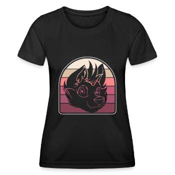 Furry Fandom Fursuits Cool - Women's Functional T-Shirt - black - Front - AI Model Female 172 light (172cm)