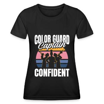 Fan Parade Captain - Women's Functional T-Shirt - black - Front - AI Model Female 172 light (172cm)