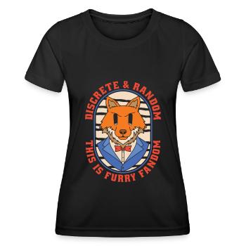 Furry Fandom Fursuits Funny - Women's Functional T-Shirt - black - Front - AI Model Female 172 light (172cm)