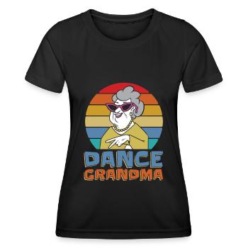 Mom Mom Mom Granny Dance Mom - Women's Functional T-Shirt - black - Front - AI Model Female 172 light (172cm)