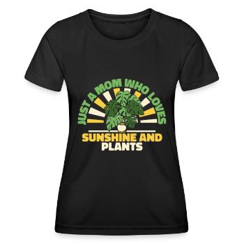 Hobby Jardinier Jardin Mère Horticulture Maman - T-shirt sport Femme - noir - Devant - AI Model Female 172 light (172cm)