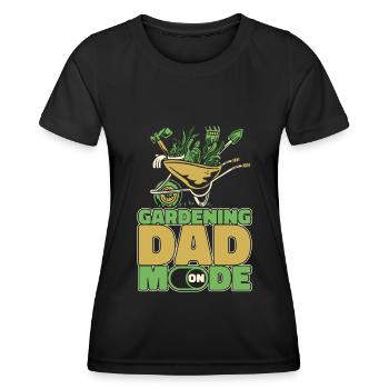 Jardinier amateur Père Jardin Horticulture Père - T-shirt sport Femme - noir - Devant - AI Model Female 172 light (172cm)