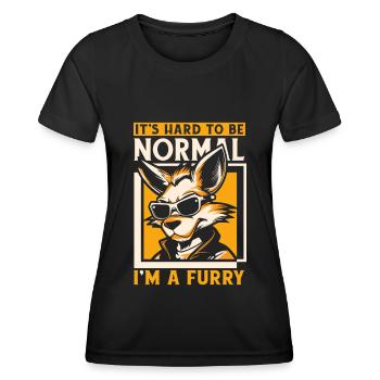 Furry Fandom Fursuits Funny - Women's Functional T-Shirt - black - Front - AI Model Female 172 light (172cm)