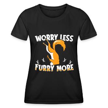 Furry Fandom Fursuits Funny - Women's Functional T-Shirt - black - Front - AI Model Female 172 light (172cm)
