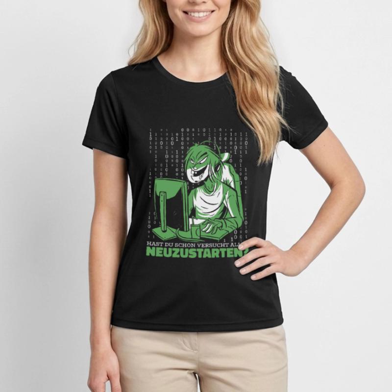 Entwickler Coder Programmierer Computer Frauen Funktions-T-Shirt
