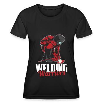 Welders, locksmiths, warriors - Women's Functional T-Shirt - black - Front - AI Model Female 172 light (172cm)