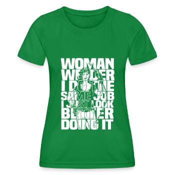 Soudeurs Serruriers - T-shirt sport Femme - vert - Devant - AI Model Female 172 dark (172cm)