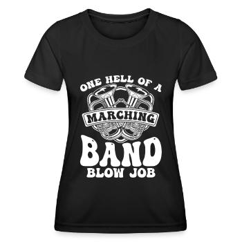 Fanfare procession tuba - Women's Functional T-Shirt - black - Front - AI Model Female 172 light (172cm)