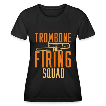 Spielmannszug Posaune Blaskapelle Posaune - Frauen Funktions-T-Shirt - Schwarz - Vorne - AI Model Female 172 light (172cm)
