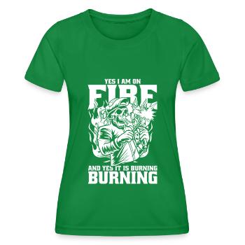 Serrurier soudeur - T-shirt sport Femme - vert - Devant - AI Model Female 172 dark (172cm)