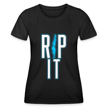 Plongeurs plongeurs - T-shirt sport Femme - noir - Devant - AI Model Female 172 light (172cm)