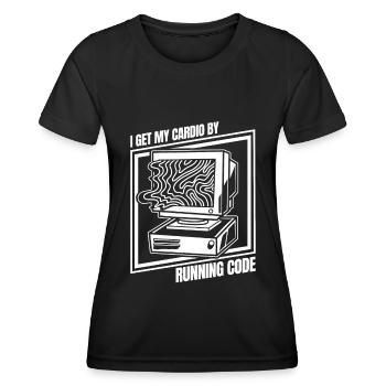 Developer, Coder, Programmer, Computer - Women's Functional T-Shirt - black - Front - AI Model Female 172 light (172cm)