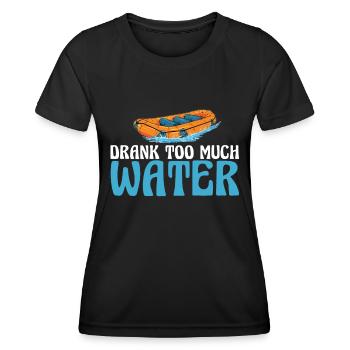 Rafting Lustig Wildwasser Rafting - Frauen Funktions-T-Shirt - Schwarz - Vorne - AI Model Female 172 light (172cm)
