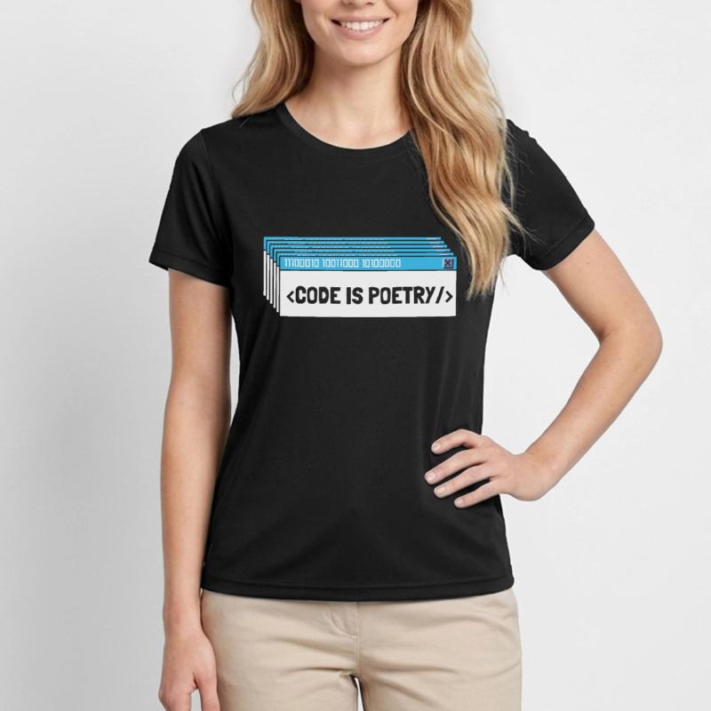 Developer Coder Programmer Poetry Women's Functional T-Shirt