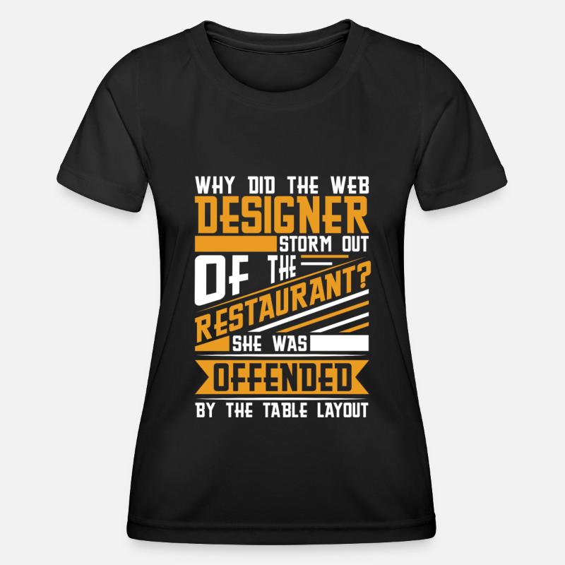 Web Entwickler Webdeveloper Witzig - Frauen Funktions-T-Shirt - Schwarz