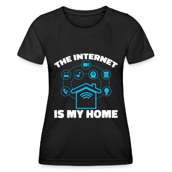 Développeur Web Développeur Web Cool - T-shirt sport Femme - noir - Devant - AI Model Female 172 light (172cm)