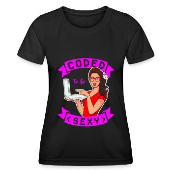 Developer Coder Programmer Sexy - Women's Functional T-Shirt - black - Front - AI Model Female 172 light (172cm)