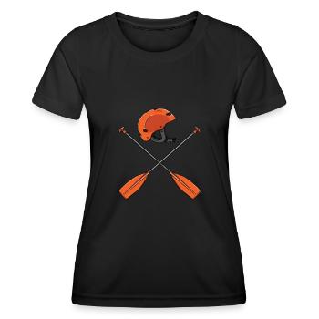 Rafting - T-shirt sport Femme - noir - Devant - AI Model Female 172 light (172cm)
