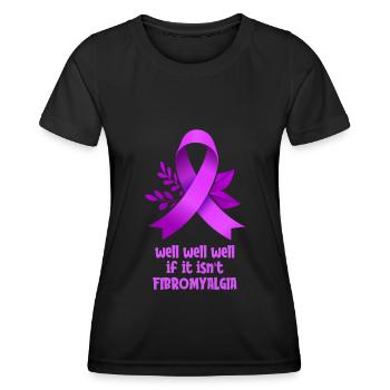 Fibromyalgie Rheuma Niedlich - Frauen Funktions-T-Shirt - Schwarz - Vorne - AI Model Female 172 light (172cm)