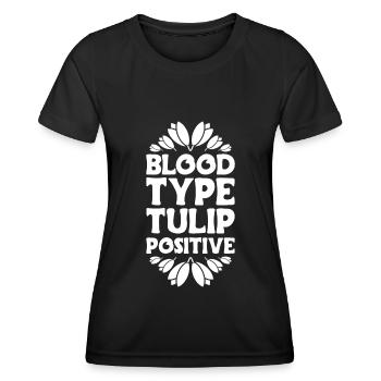Tulpen Tulpen - Frauen Funktions-T-Shirt - Schwarz - Vorne - AI Model Female 172 light (172cm)
