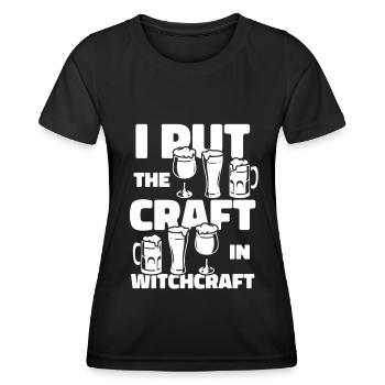Craft Beer Bier Craftbier - Women's Functional T-Shirt - black - Front - AI Model Female 172 light (172cm)