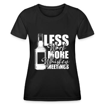 Whisky Whiskey - Frauen Funktions-T-Shirt - Schwarz - Vorne - AI Model Female 172 light (172cm)