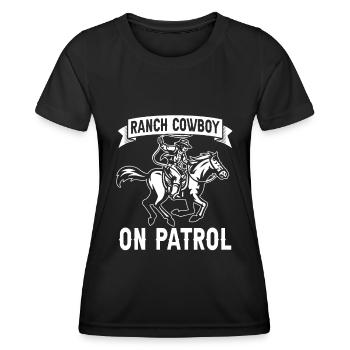 Rodeo Cowboy Ranch Cowboy - Women's Functional T-Shirt - black - Front - AI Model Female 172 light (172cm)