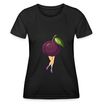 Plums Cool - Women's Functional T-Shirt - black - Front - AI Model Female 172 light (172cm)