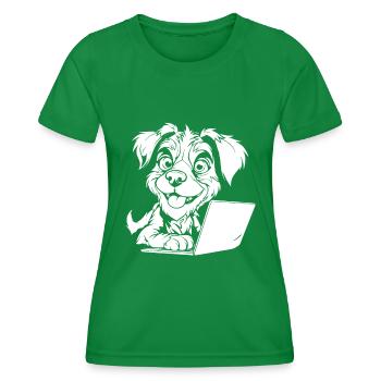 Web Developer Web Developer - Women's Functional T-Shirt - kelly green - Front - AI Model Female 172 dark (172cm)