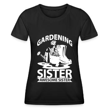 Jardinier amateur jardinier jardinier - T-shirt sport Femme - noir - Devant - AI Model Female 172 light (172cm)