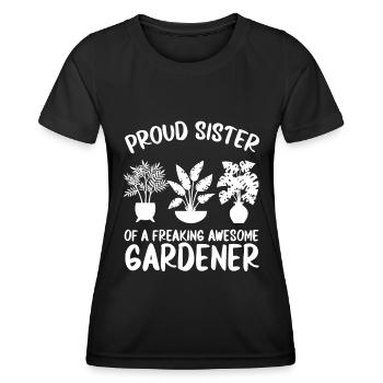 Jardinier amateur jardinier jardinier - T-shirt sport Femme - noir - Devant - AI Model Female 172 light (172cm)