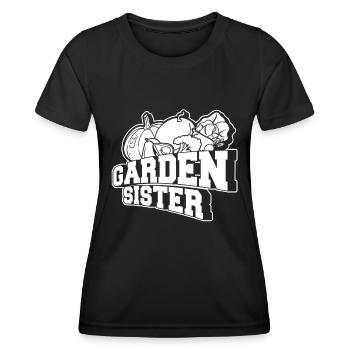 Jardinier amateur jardinier jardinier - T-shirt sport Femme - noir - Devant - AI Model Female 172 light (172cm)