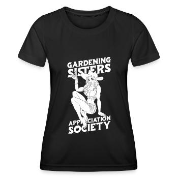 Jardinier amateur jardinier jardinier - T-shirt sport Femme - noir - Devant - AI Model Female 172 light (172cm)
