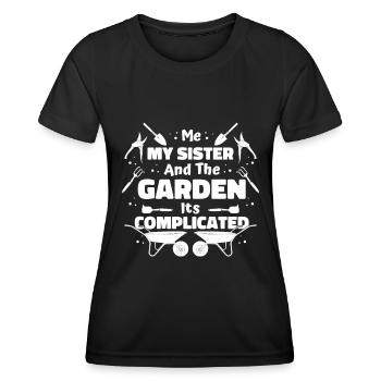 Jardinier amateur jardinier jardinier - T-shirt sport Femme - noir - Devant - AI Model Female 172 light (172cm)