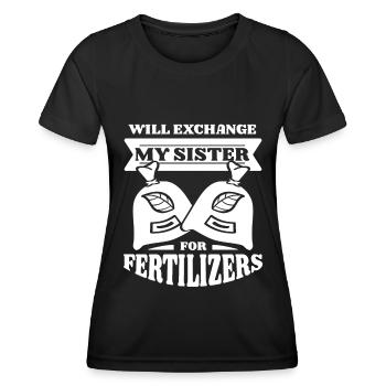 Jardinier amateur jardinier jardinier - T-shirt sport Femme - noir - Devant - AI Model Female 172 light (172cm)
