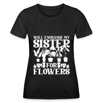 Jardinier amateur jardinier jardinier - T-shirt sport Femme - noir - Devant - AI Model Female 172 light (172cm)