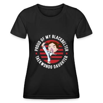 Taekwondo Père Taekwondo - T-shirt sport Femme - noir - Devant - AI Model Female 172 light (172cm)