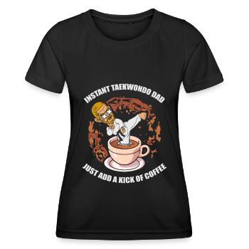 Taekwondo Père Taekwondo - T-shirt sport Femme - noir - Devant - AI Model Female 172 light (172cm)